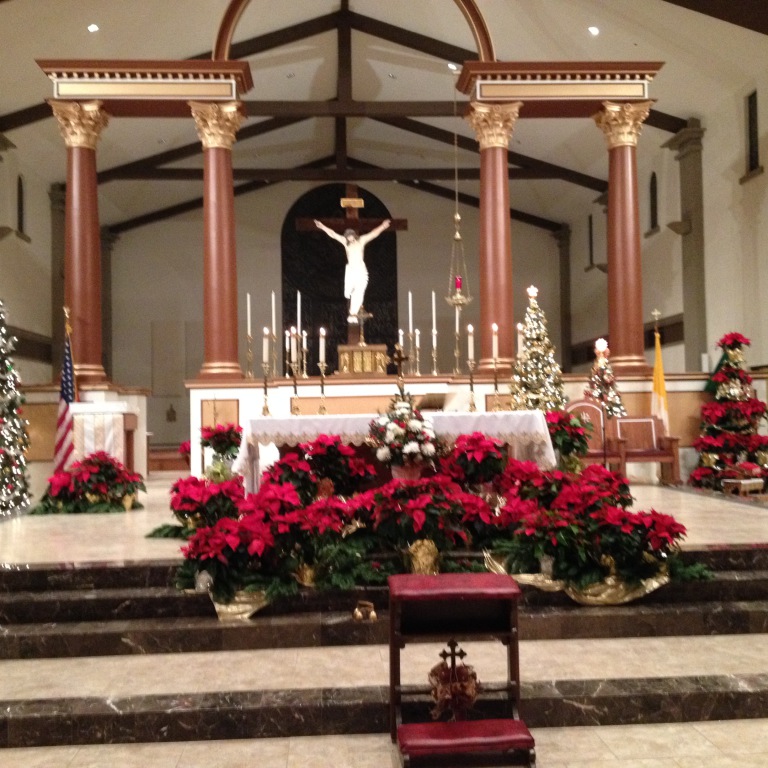 Altar at Christmas