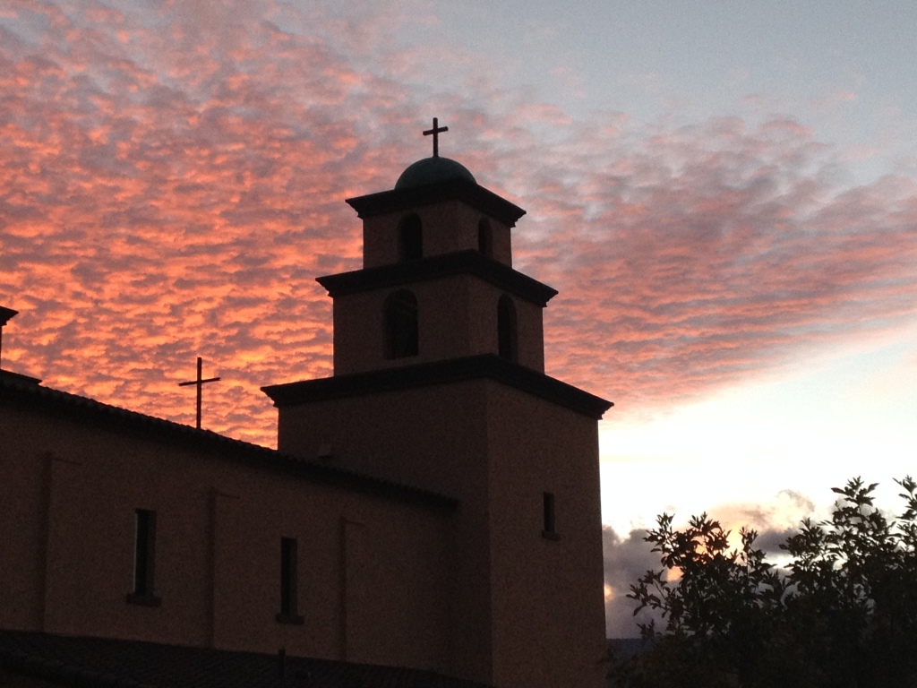 Sunset at Immaculate Conception Parish